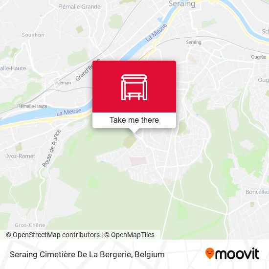 Seraing Cimetière De La Bergerie plan