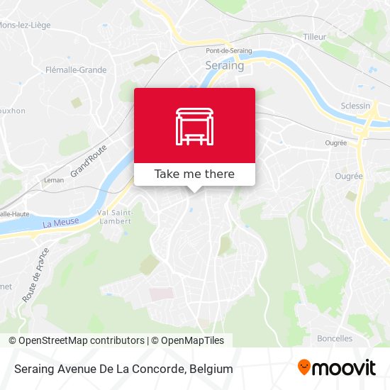 Seraing Avenue De La Concorde plan
