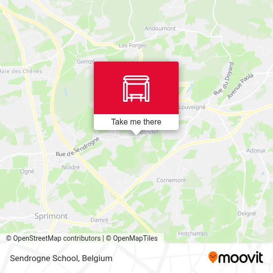 Sendrogne School map