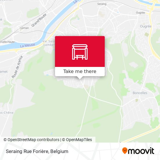Seraing Rue Forière plan
