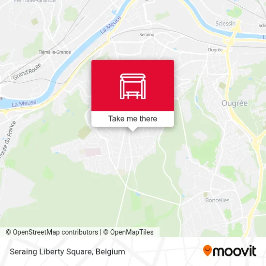 Seraing Liberty Square map