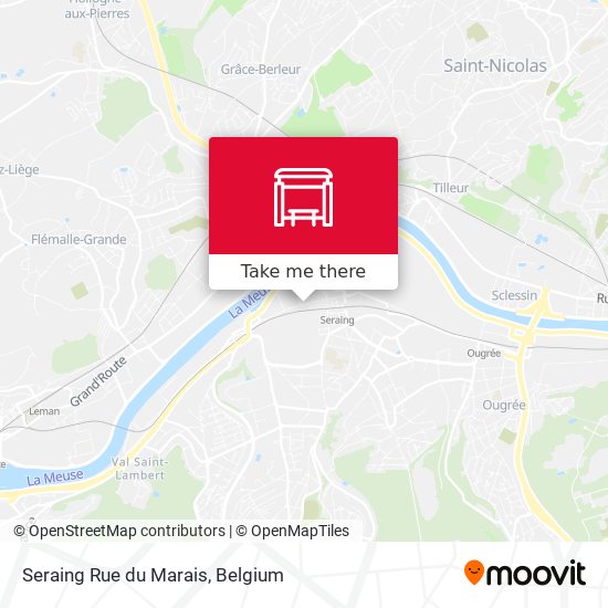 Seraing Rue du Marais plan