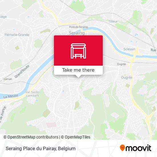 Seraing Place du Pairay plan