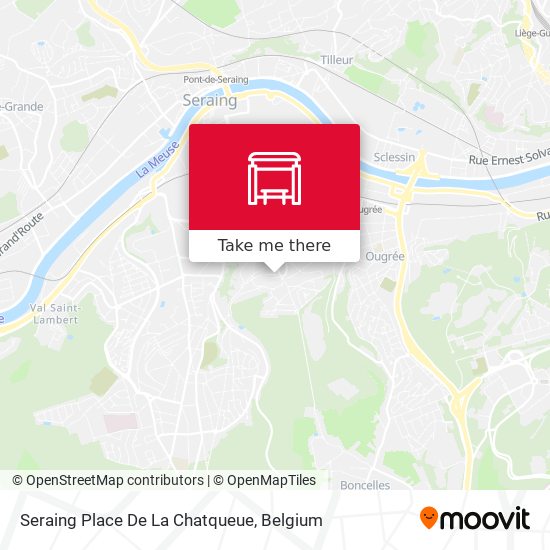 Seraing Place De La Chatqueue map