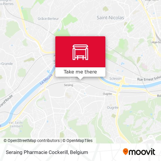 Seraing Pharmacie Cockerill map
