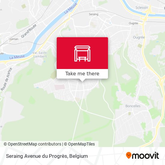 Seraing Avenue du Progrès map