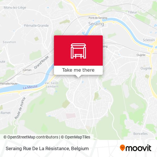 Seraing Rue De La Résistance map