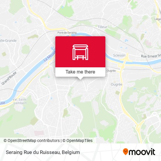 Seraing Rue du Ruisseau map