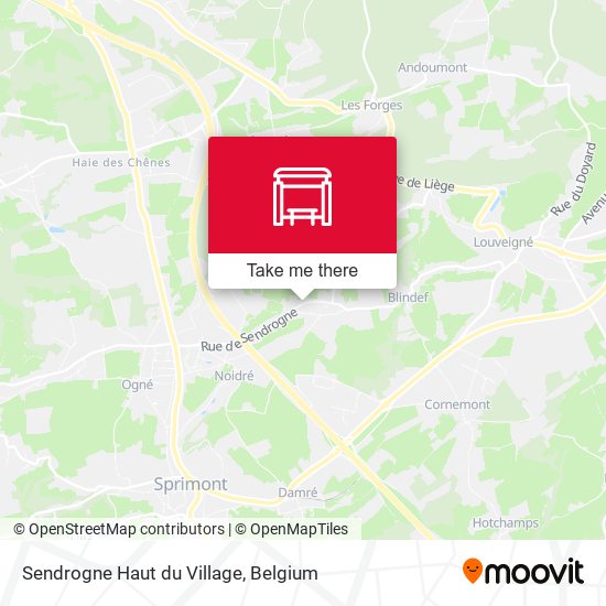 Sendrogne Haut du Village map