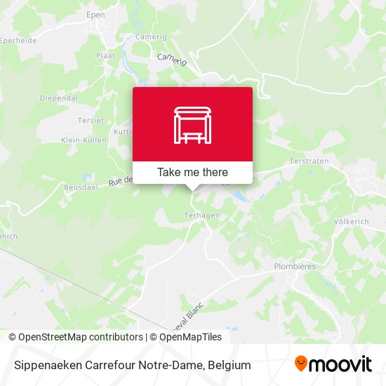 Sippenaeken Carrefour Notre-Dame plan