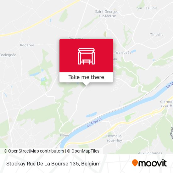 Stockay Rue De La Bourse 135 map