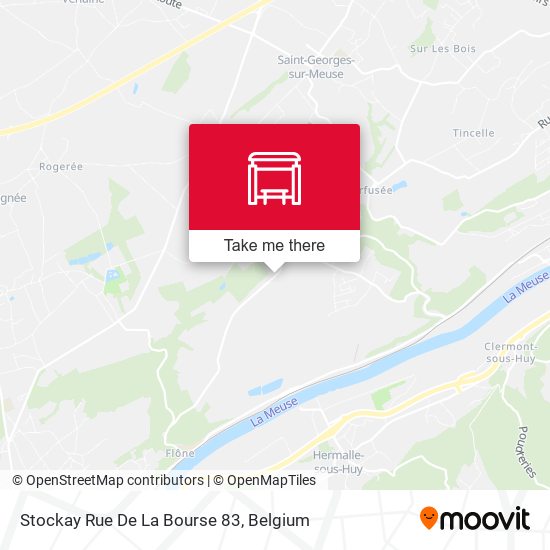 Stockay Rue De La Bourse 83 map