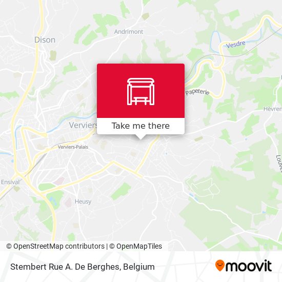 Stembert Rue A. De Berghes map