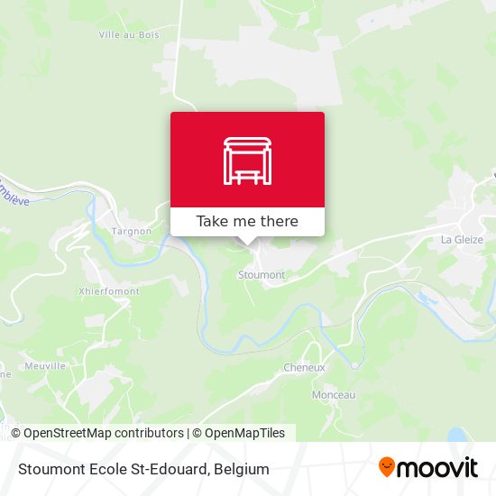 Stoumont Ecole St-Edouard map
