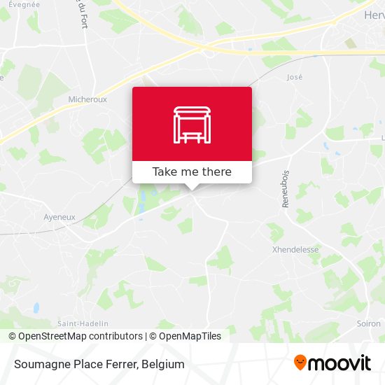 Soumagne Place Ferrer plan