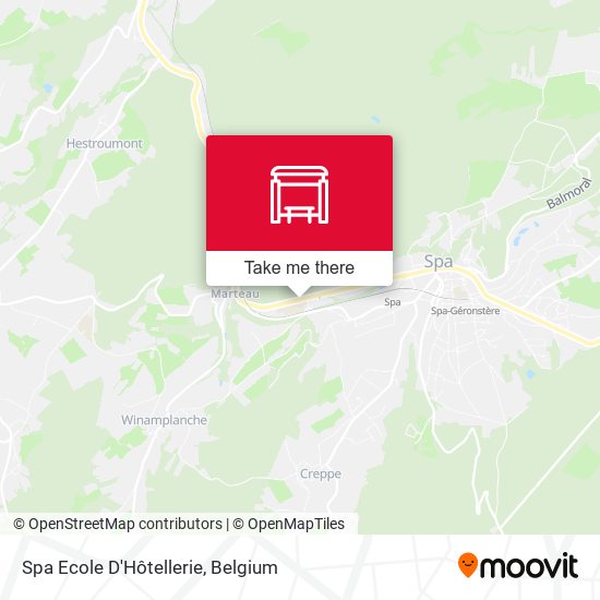 Spa Ecole D'Hôtellerie map