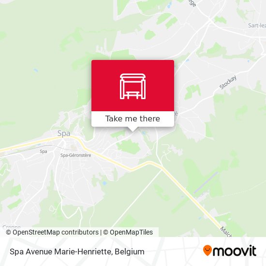 Spa Avenue Marie-Henriette map