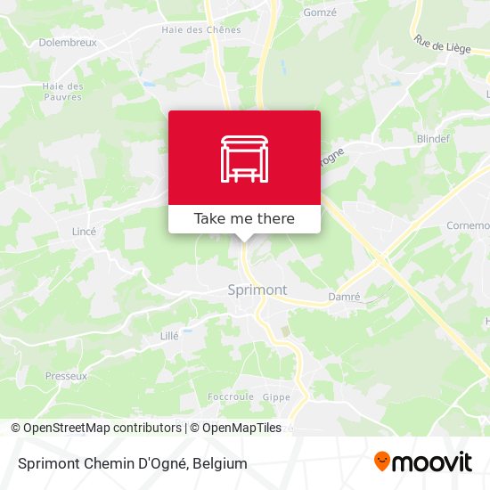 Sprimont Chemin D'Ogné plan