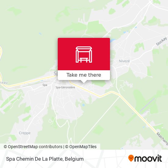 Spa Chemin De La Platte map