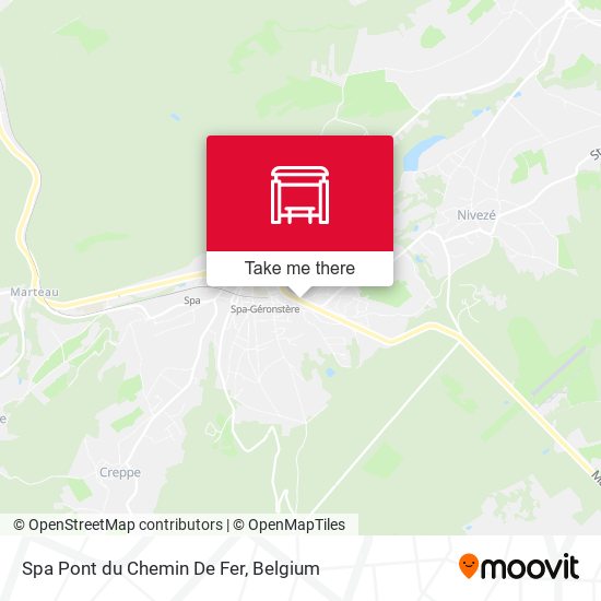 Spa Pont du Chemin De Fer map