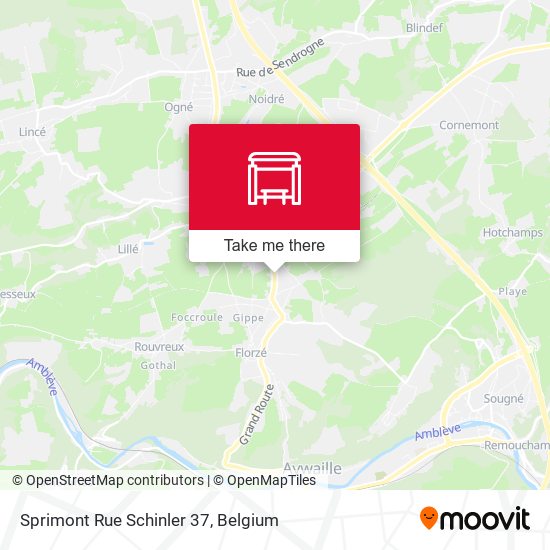 Sprimont Rue Schinler 37 plan