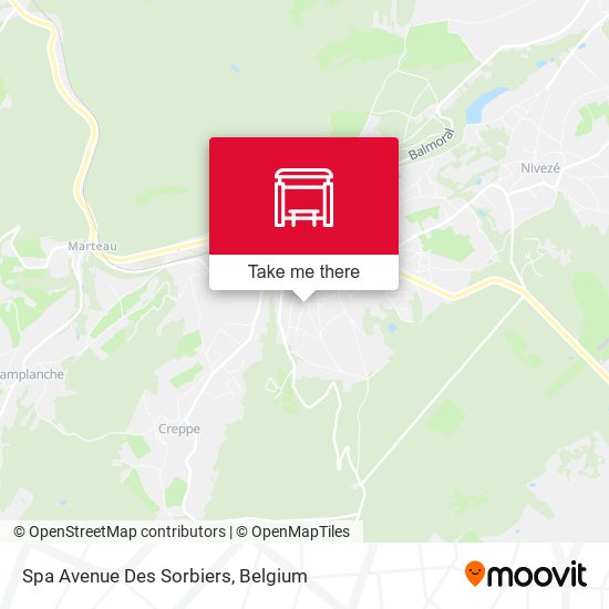Spa Avenue Des Sorbiers map