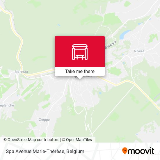 Spa Avenue Marie-Thérèse map