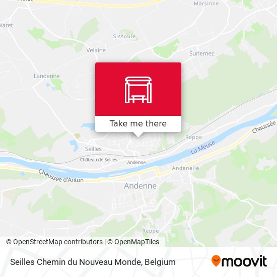Seilles Chemin du Nouveau Monde plan