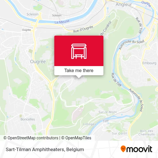 Sart-Tilman Amphitheaters map