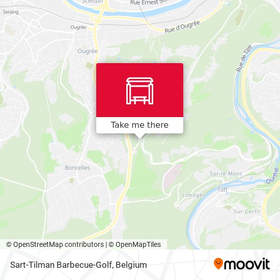 Sart-Tilman Barbecue-Golf map