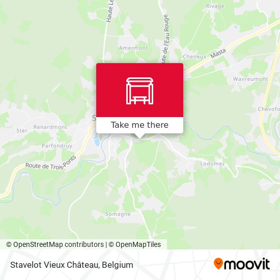 Stavelot Vieux Château map