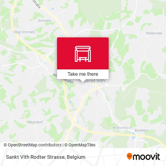 Sankt Vith Rodter Strasse map
