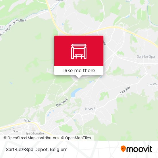 Sart-Lez-Spa Dépôt map