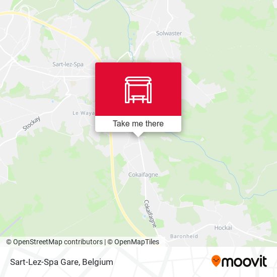 Sart-Lez-Spa Gare map