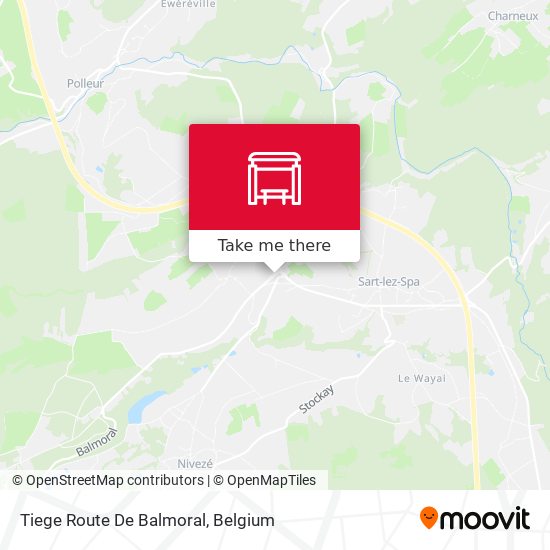 Tiege Route De Balmoral map