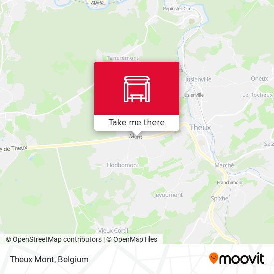 Theux Mont map