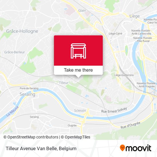 Tilleur Avenue Van Belle map