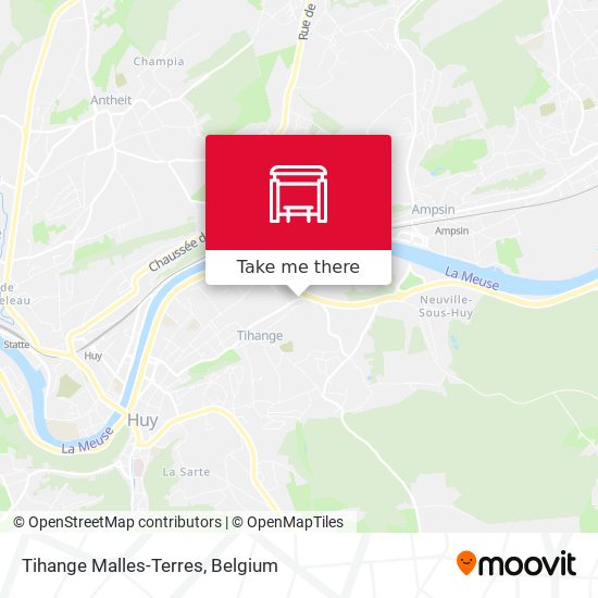 Tihange Malles-Terres map