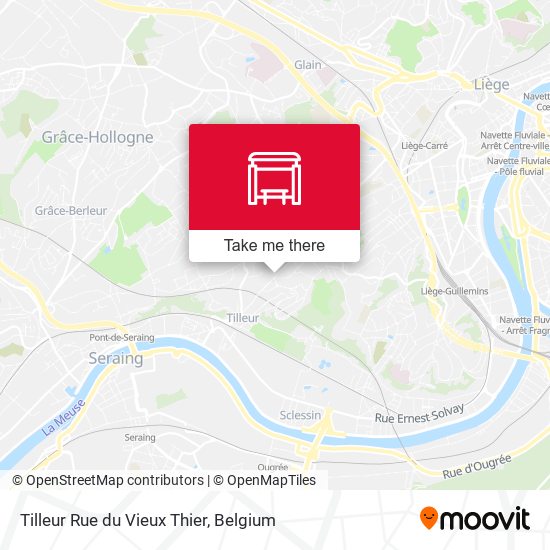 Tilleur Rue du Vieux Thier map