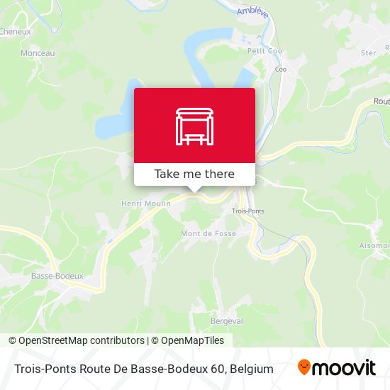 Trois-Ponts Route De Basse-Bodeux 60 map