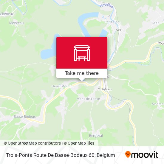 Trois-Ponts Route De Basse-Bodeux 60 map