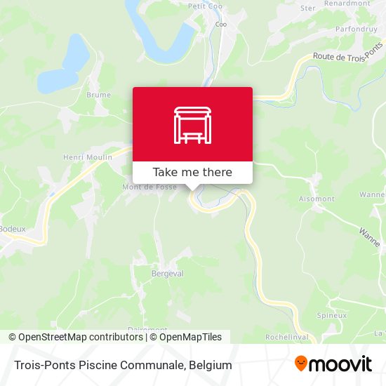 Trois-Ponts Piscine Communale map