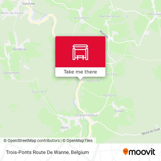 Trois-Ponts Route De Wanne map