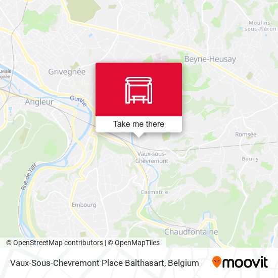Vaux-Sous-Chevremont Place Balthasart map
