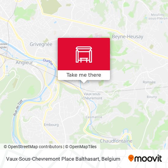 Vaux-Sous-Chevremont Place Balthasart map
