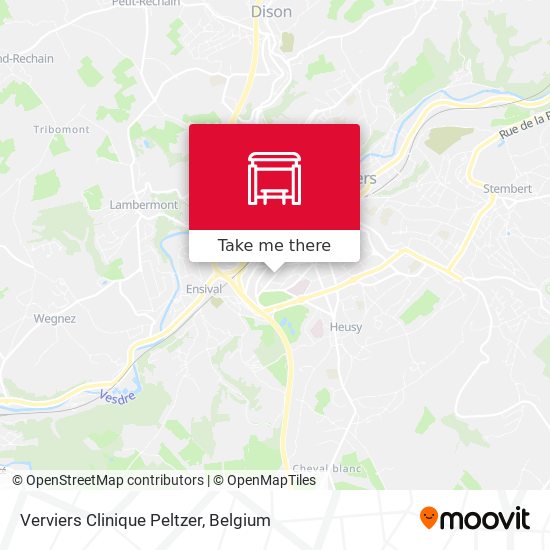 Verviers Clinique Peltzer plan