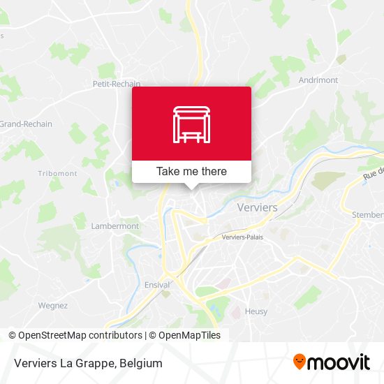 Verviers La Grappe map