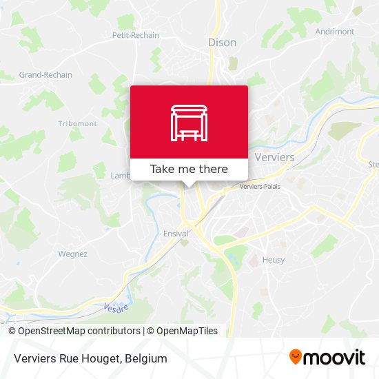Verviers Rue Houget plan