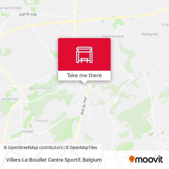 Villers-Le-Bouillet Centre Sportif plan
