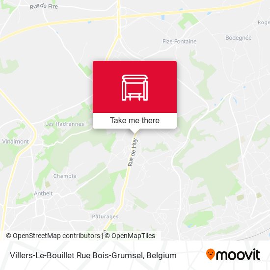 Villers-Le-Bouillet Rue Bois-Grumsel plan